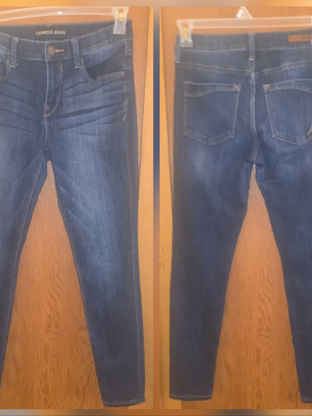 Like new express jeans legging mid rise skinny jeans size womens 6